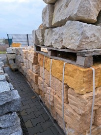 Sandstein beige Mauersteine 40x20x20cm für Haßberge bestellen